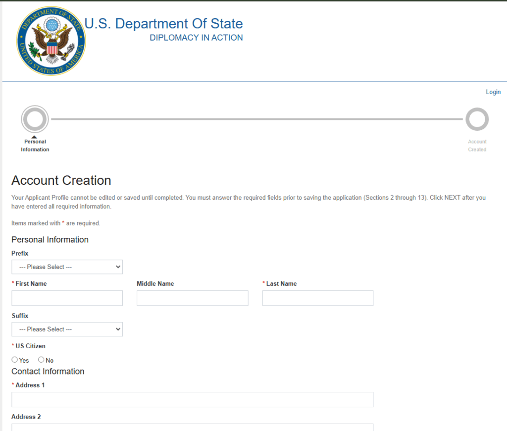 Registering an account on the ERA portal