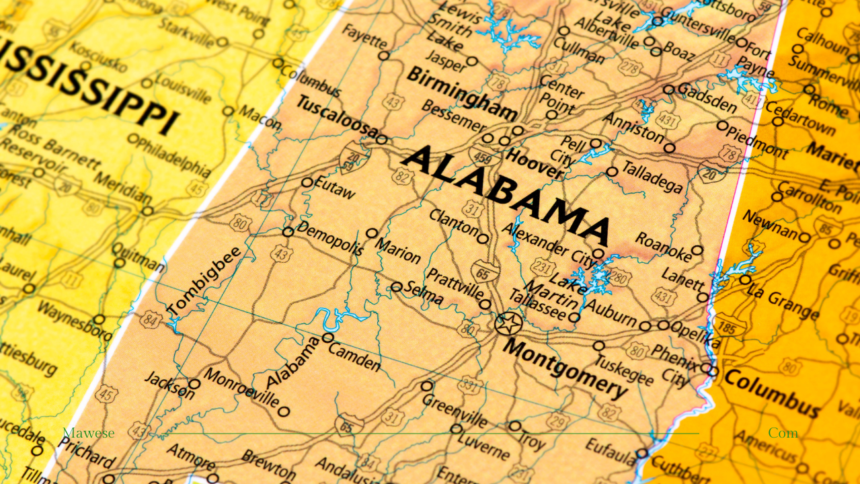 Alabama map
