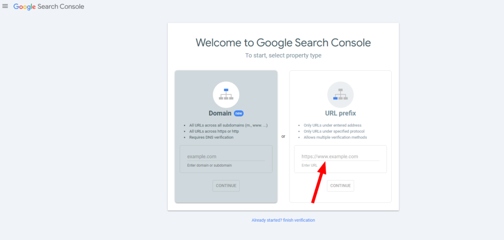 Google search Console image