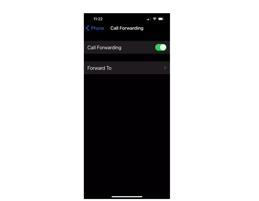 call forwarding on iphone